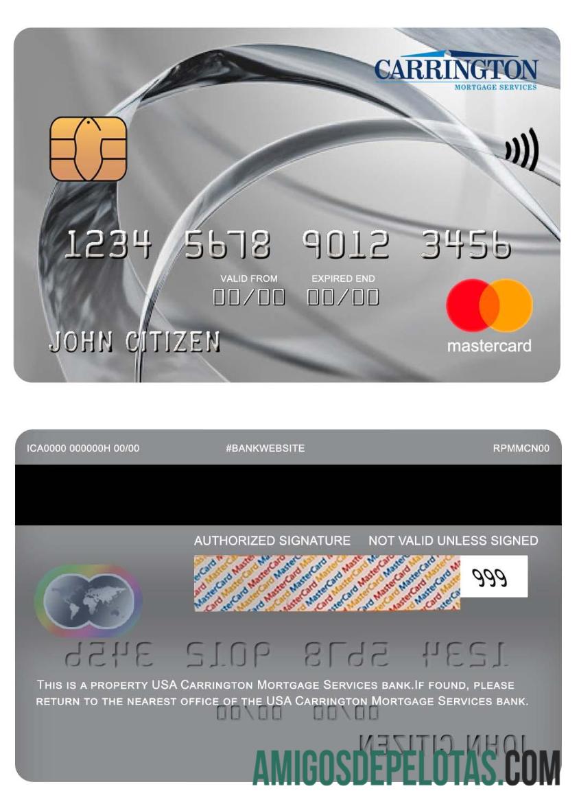 EUA Carrington Mortgage Services Bank Mastercard baixar para verificação